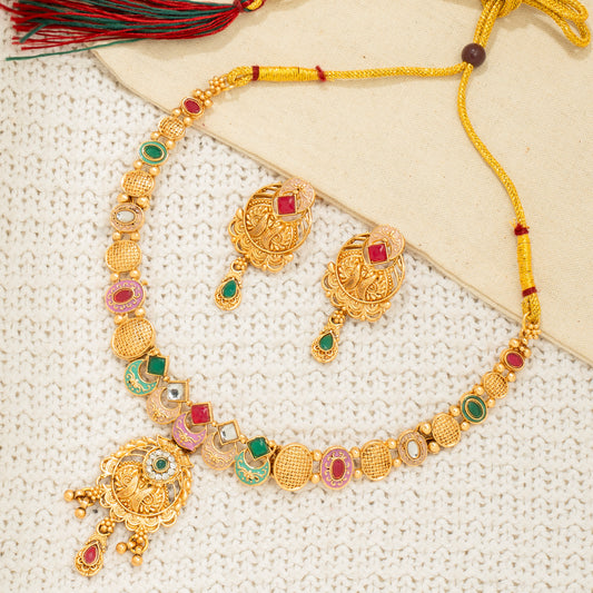 Bollywood Inspired Gold Jewellery Set