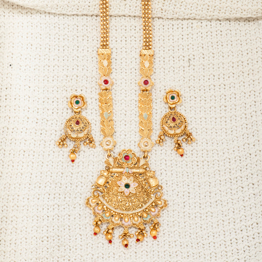 Rajwadi Grandeur Necklace Set