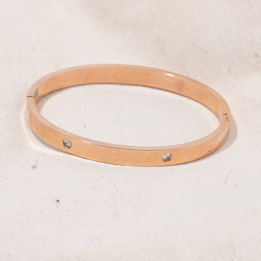 Gold Crystal Bangle