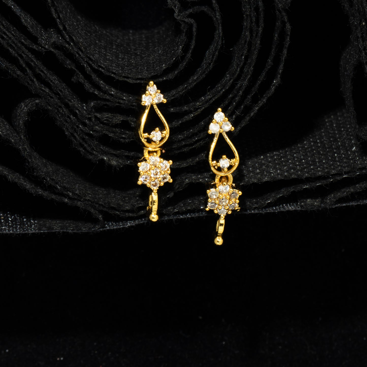 "Vine & Petal" Gold Plated Necklace & Earring Set