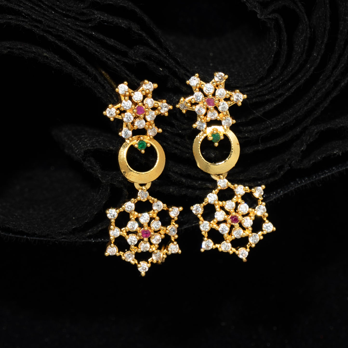 "Infinity Wave" Gold Plated Necklace & Earring Set