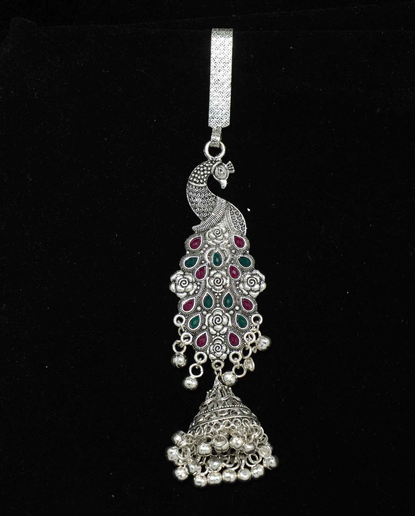 Oxidized Peacock Waist Jhoomar