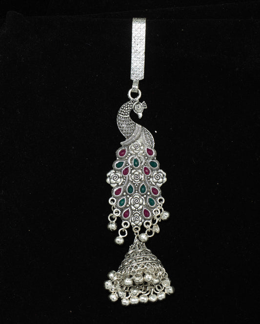 Oxidized Peacock Waist Jhoomar