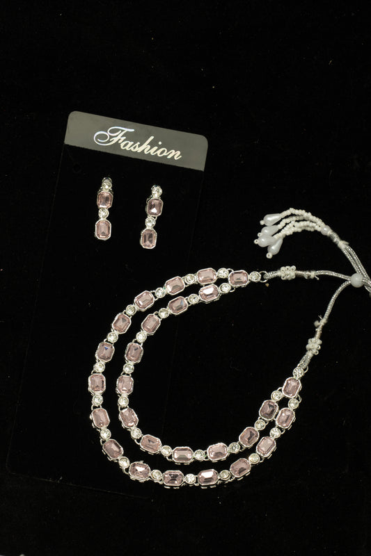 "Crystal Cascade" Necklace & Earring Set