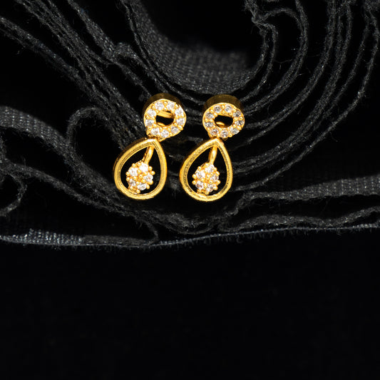 "Cosmic Blossom" Gold Plated Necklace & Earring Set