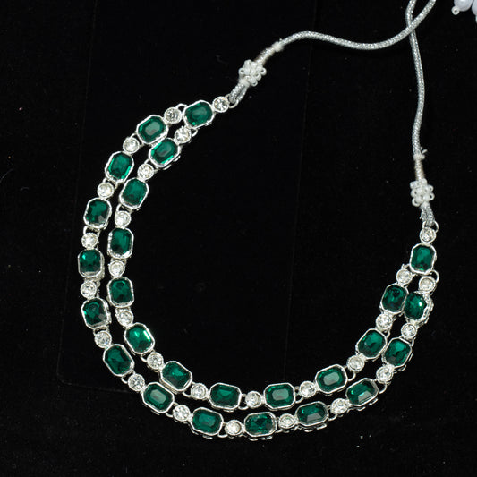 "Azure Radiance" Necklace & Earring Set