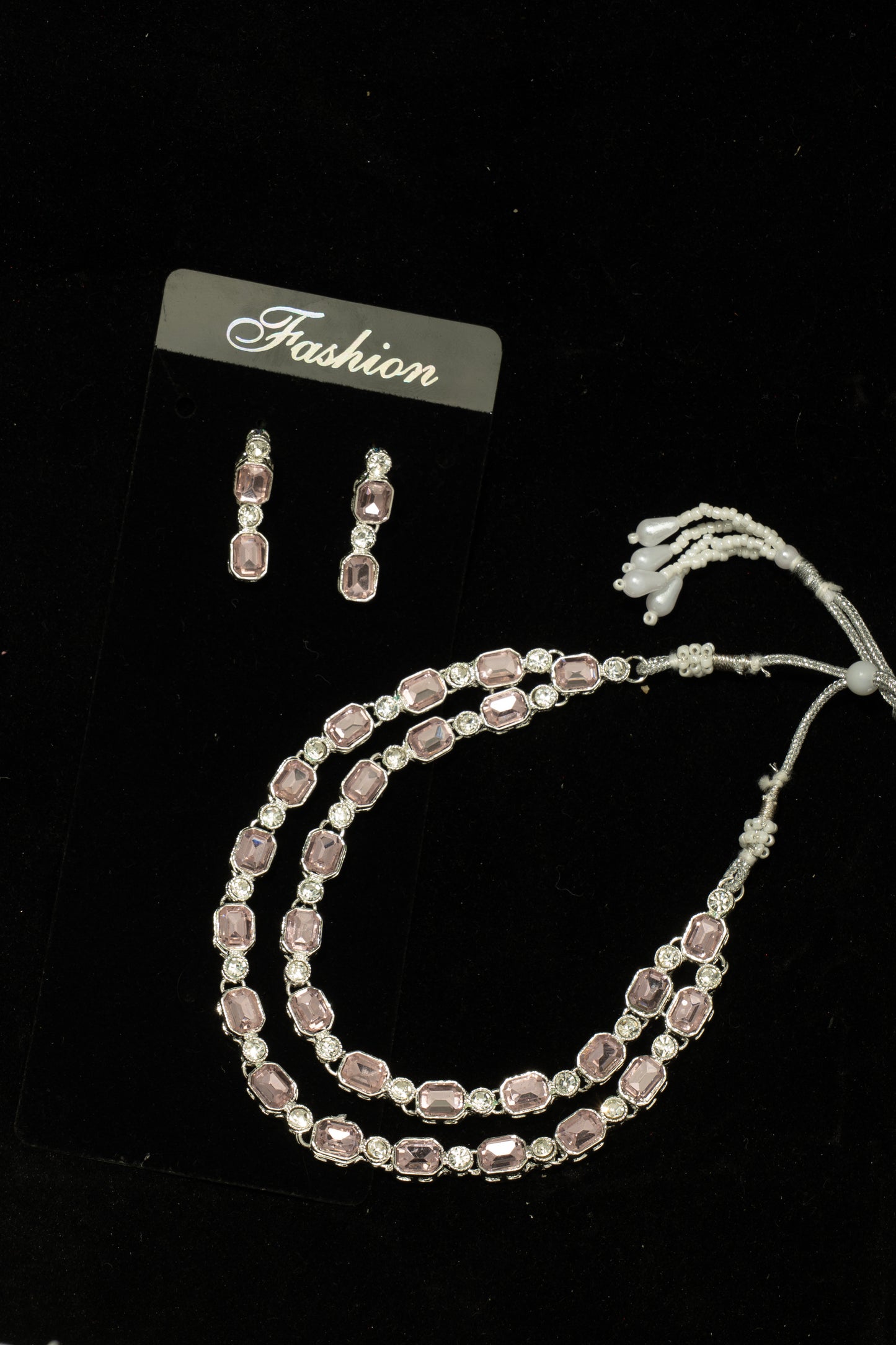 "Crystal Cascade" Necklace & Earring Set